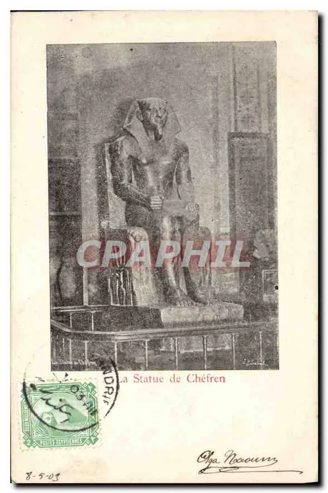 A Estátua de Quéfren — Egito — Editor: Olya Racoum - Frente