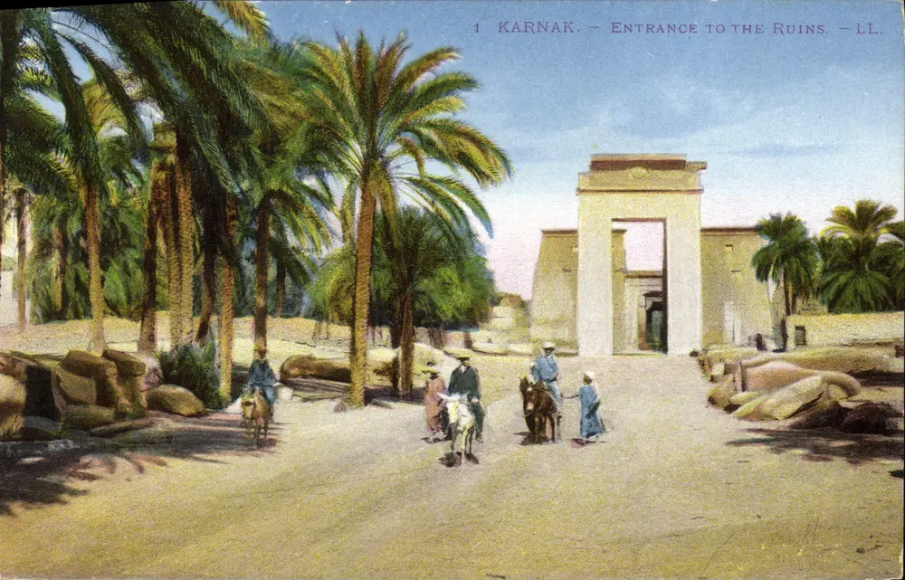 Karnak — Eingang zu den Ruinen — LL. - Vorderseite