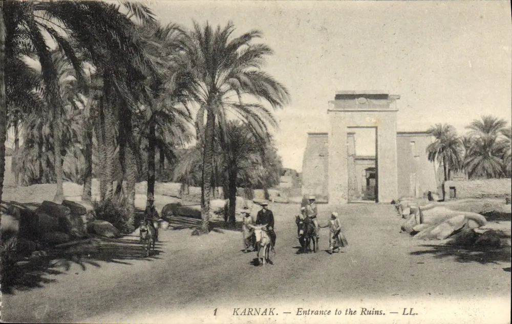 Karnak — Eingang zu den Ruinen — LL. - Vorderseite
