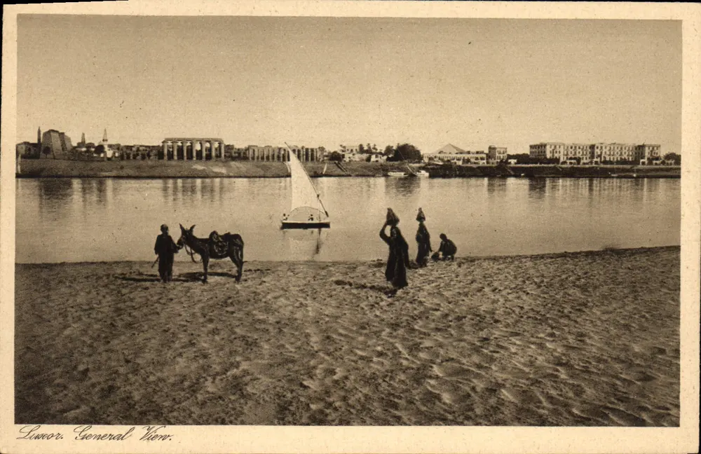 Luxor. Vista geral — vue générale — Gaddis & Selt, Luxor, série 103, n° 201 - Frente