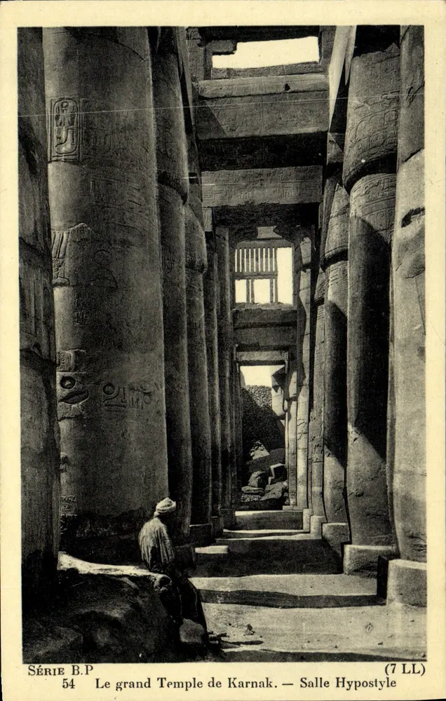 Der Große Tempel von Karnak — Hypostyle-Halle — Serie B.P. n°54 - Vorderseite