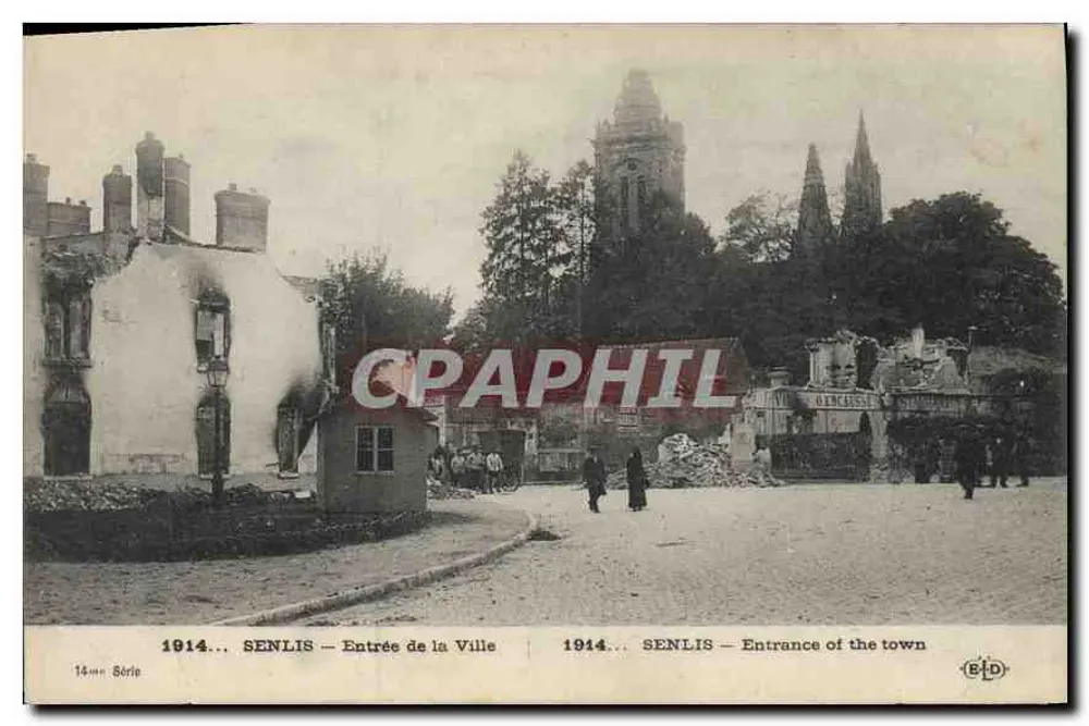 Senlis — Eingang zur Stadt — E. Le Debey, Paris, Serie 14 - Vorderseite