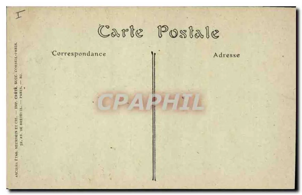 Soissons — Innenansicht der Kirche Saint-Waast — Jaul. Nr. 120 - Rückseite