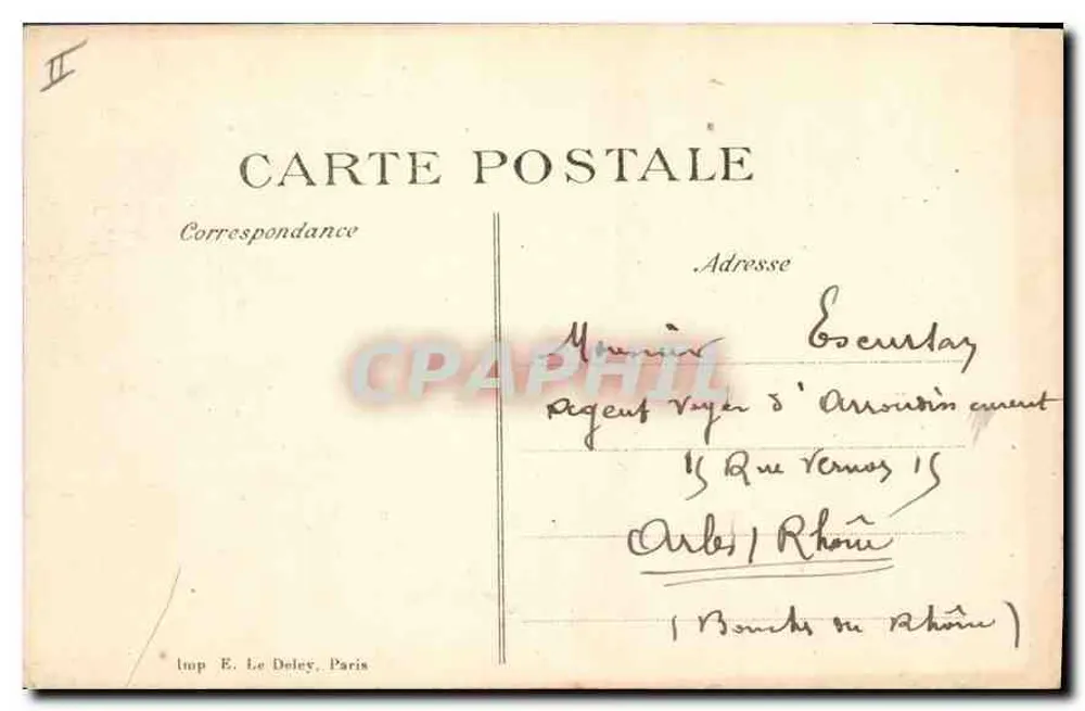 L'ARGONNE — Ruinen von Avocourt — E. Le Deley, Paris, n°6 - Rückseite