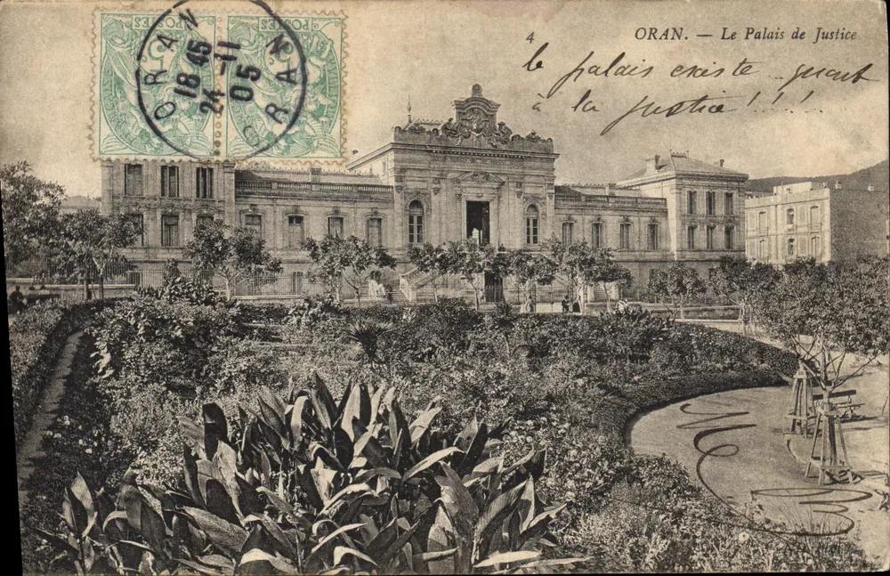 Oran — O Palácio de Justiça — editor desconhecido, n°4 - Frente