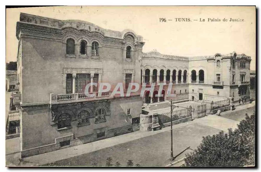 Tunis — O Palácio de Justiça — n° 196 - Frente