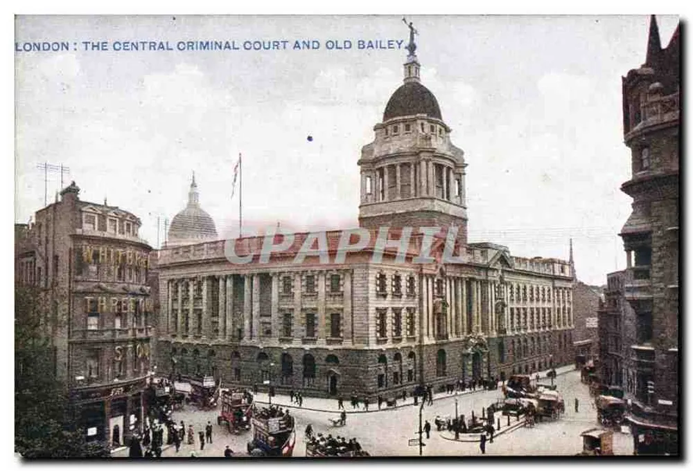 London: Central Criminal Court und Old Bailey — Celesque-Serie, veröffentlicht von The Photogram Co. Ltd, London - Vorderseite