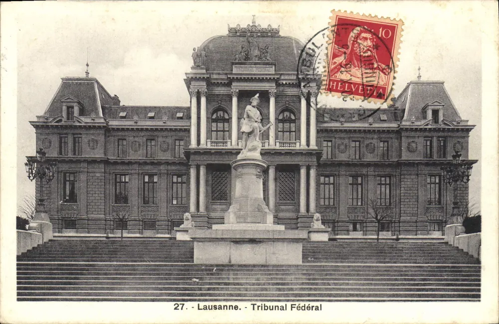 Losanna — Tribunale federale — Payot et Cie, editori - Recto