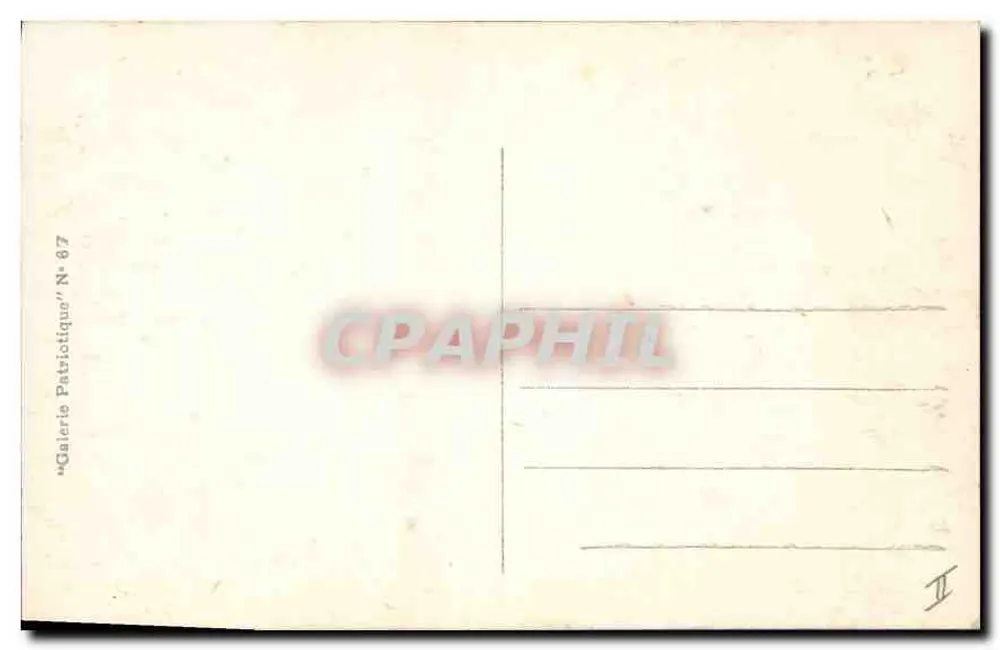 O Ponte de CREIL — destruído — Galeria Patriotique N° 67 - Verso