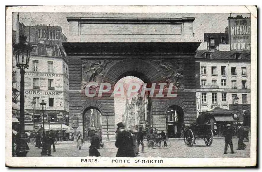 Paris — Porta Saint-Martin — editor - Frente