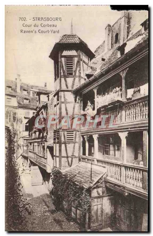 Cour du Corbeau — Straßburg — Verlag Marque Bergeret - Vorderseite
