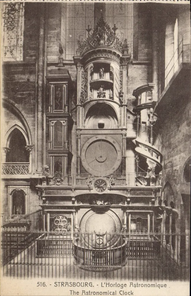 Estrasburgo - A Relógio Astronômico - Editor Bergeret, n° 516 - Frente