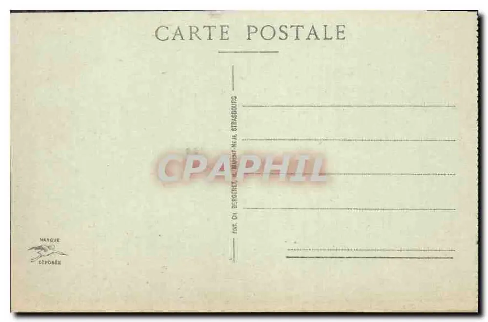 Estrasburgo - A Relógio Astronômico - Editor Bergeret, n° 516 - Verso