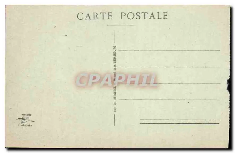 Strasbourg - Maison Kammerzell House - éditeur Ch. Bergeret - Verso