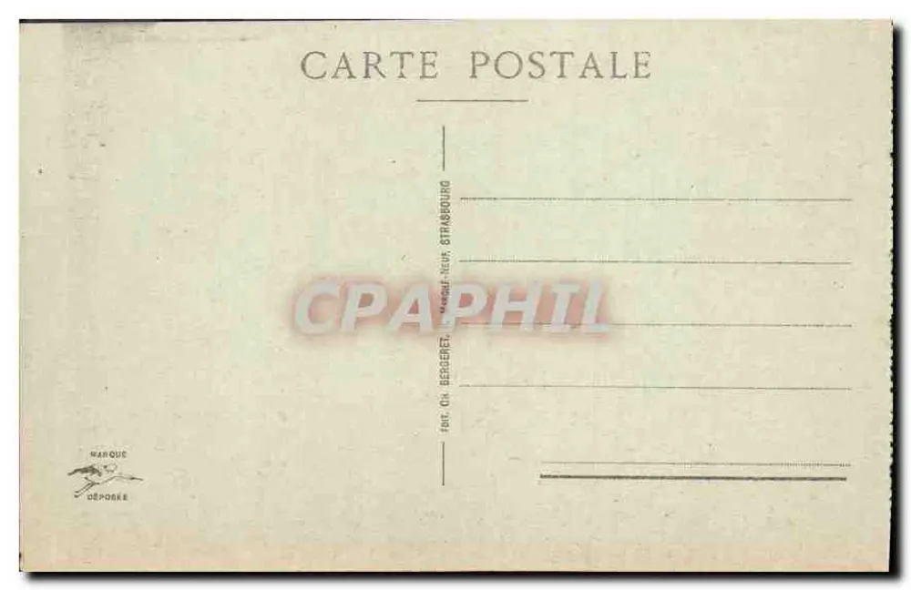 Strasbourg - Die Kathedrale - Die drei Portale der Hauptfassade - Verlag Bergeret, n° 501 - Rückseite