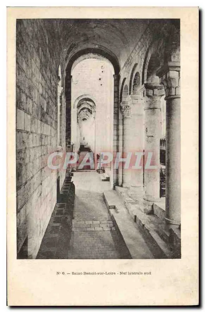 Saint-Benoît-sur-Loire — Nef lateral sul — N° 6 - Frente