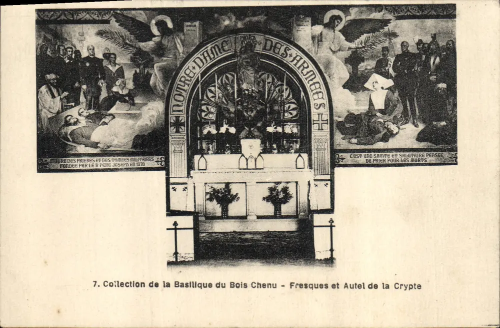 Basilika von Bois-Chenu — Krypta — Altar und Fresken — Basilika-Sammlung - Vorderseite