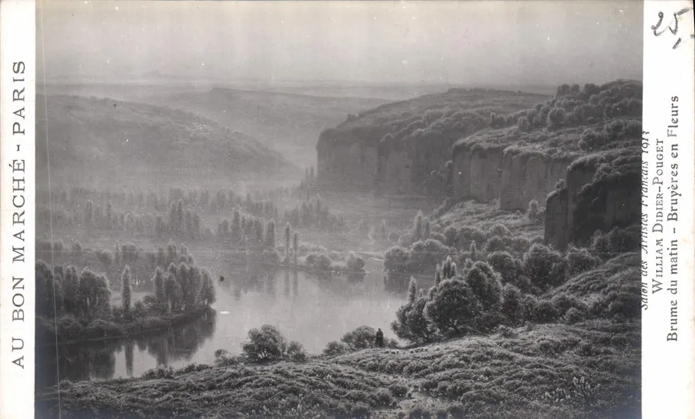 Morgennebel - Bruyères in Blüte — Serie der französischen Künstler 1914, veröffentlicht von William Didier-Pougnet - Vorderseite