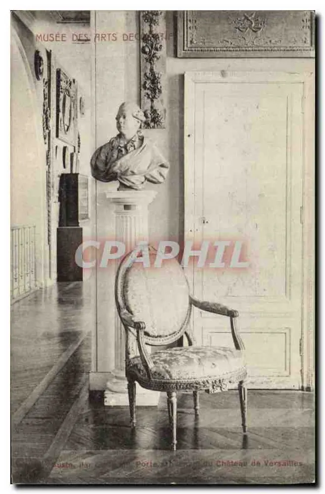 Interior do Museu dos Artes Decorativas — Porta interior do Castelo de Versailles — Éditions du Vieux Paris - Frente