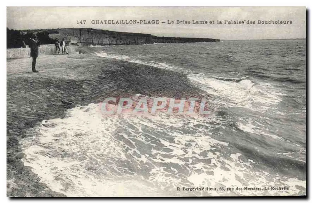 Châtelaillyon-Plage — Der Brecher und das Palais der Boucholeurs — Verlag R. Bergevin, 66, rue des Merciers, La Rochelle - Vorderseite