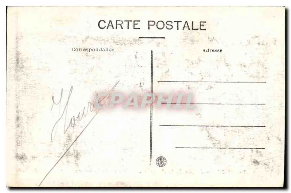 Nîmes — Garten der Fontaine, Innenraum der Höhle — A.R. n°35 - Rückseite