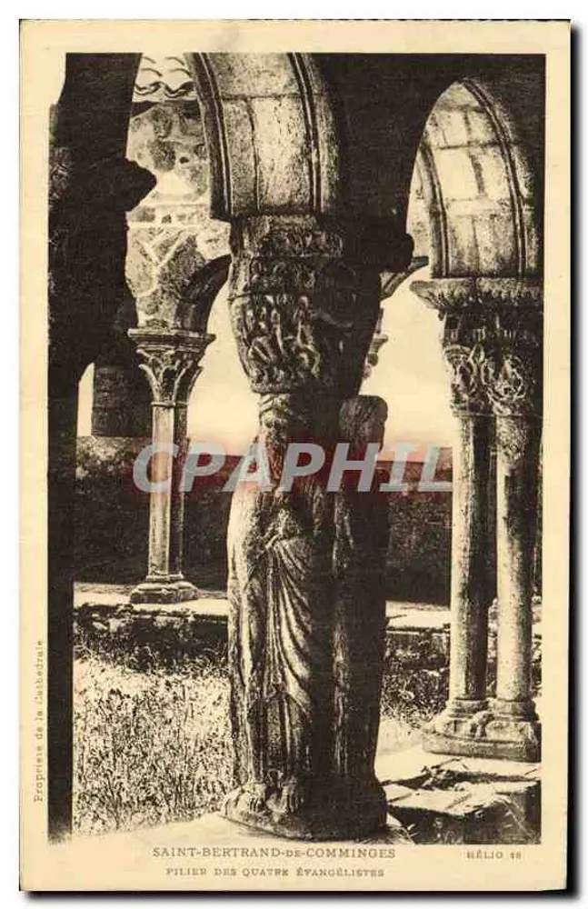 Saint-Bertrand-de-Comminges — Säule der vier Evangelisten — Héliogravure Labouche Frères, n° 48 - Vorderseite