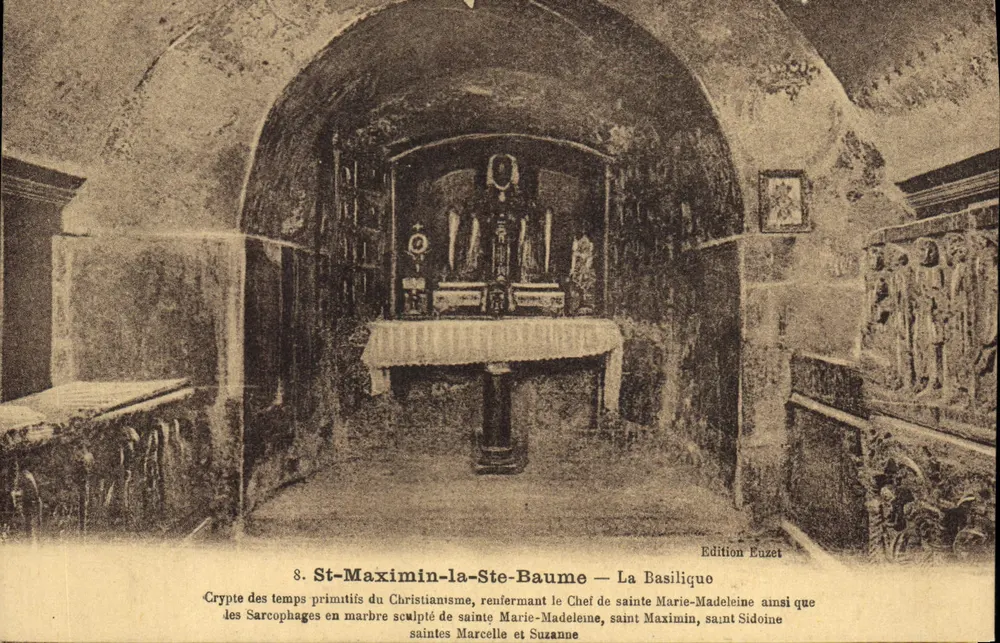 Cripta dos tempos primitivos do Cristianismo — St-Maximin-la-Sta-Baume — A Basílica — Edição Eazet - Frente