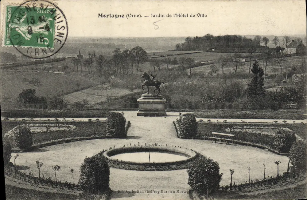 Mortagne (Orne) — Garten des Rathauses — Sammlung Godfroy-Buron - Vorderseite