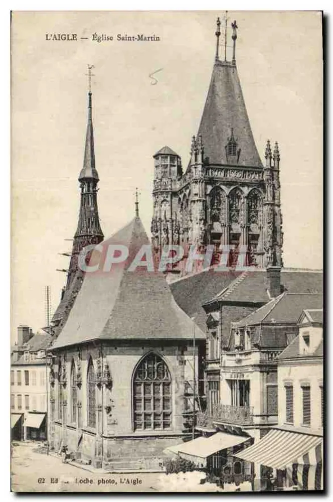 L'Aigle — Kerk van Sint-Maarten — Loche photo, L'Aigle - Voorkant