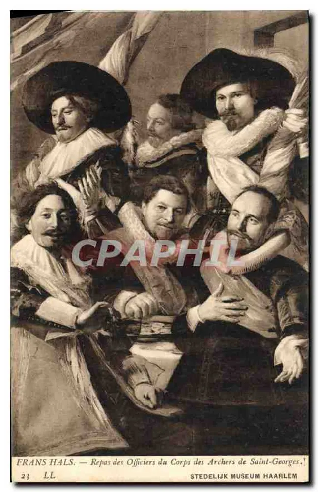 Mahlzeit der Offiziere des Corps der Bogenschützen von Saint-Georges — FRANS HALS — Stedelijk Museum Haarlem - Vorderseite