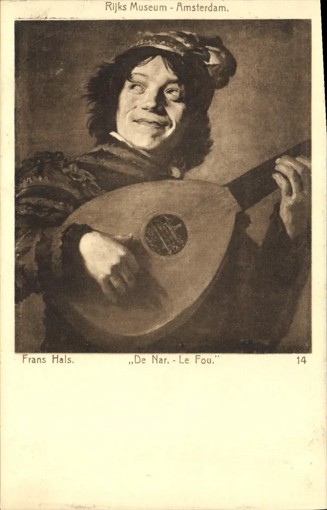 Frans Hals — "Der Clowns - Le Fou" — Rijks Museum - Amsterdam, Serie 14 - Vorderseite
