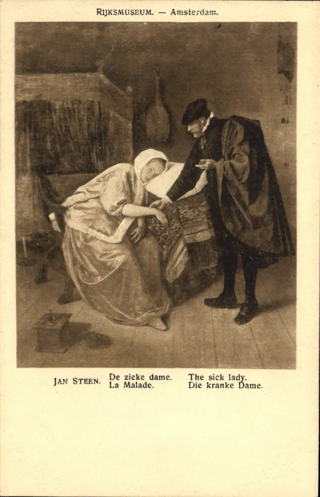 Die Kranke — Jan Steen — Rijksmuseum — Amsterdam - Vorderseite