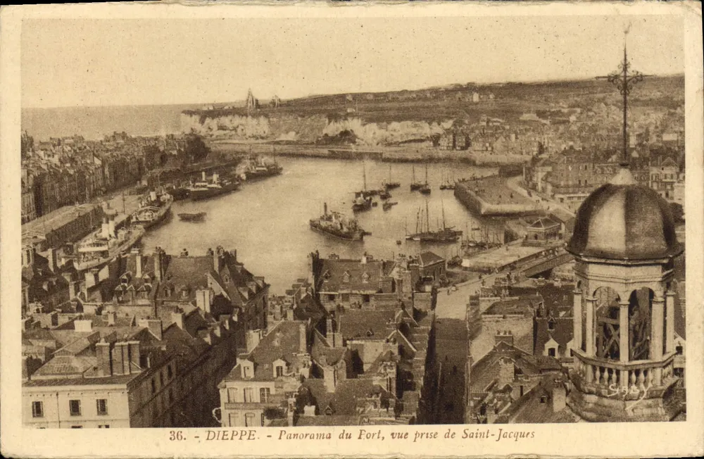 Dieppe - Panorama des Forts, Blick vom Saint-Jacques — G. Arnaud, Verlag, Nr. 36 - Vorderseite