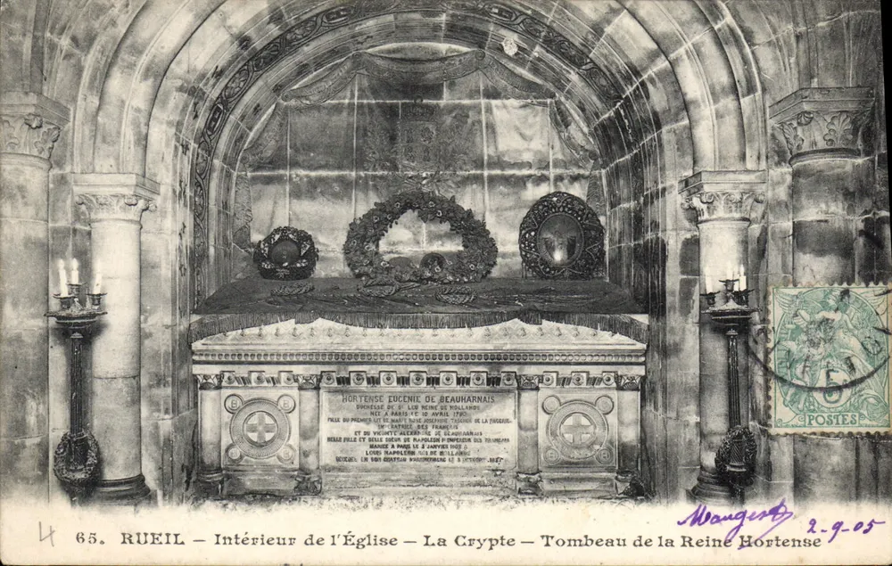 Rueil - Innenraum der Kirche - Die Krypta - Grabmal der Königin Hortense — Mangestz - Vorderseite
