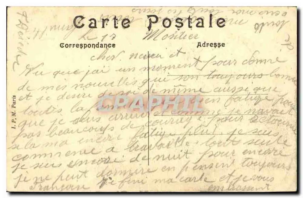 París — Panorama de la Plaza de la Bastilla — Columna de Julio — editor desconocido, n.º 96 - Reverso