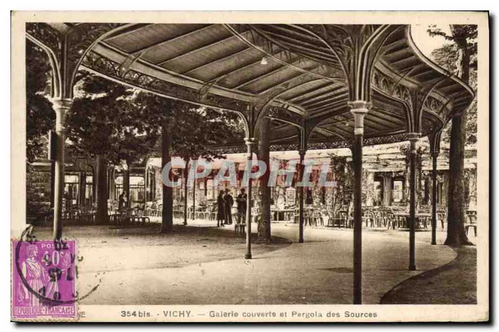 Vichy — Überdachte Galerie und Pergola der Quellen — 354bis - Vorderseite