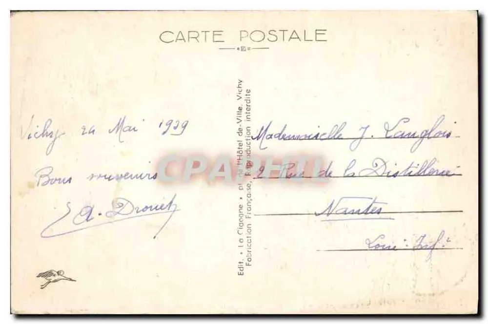 Vichy — Überdachte Galerie und Pergola der Quellen — 354bis - Rückseite