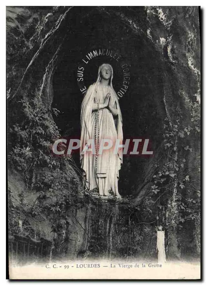 Lourdes — A Virgem da Gruta — C. C. - 99 - Frente