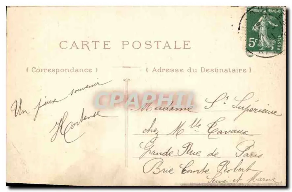 Lourdes — Estátua da Virgem — Editor não identificado, n° 21 - Verso