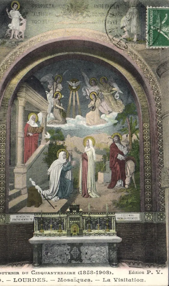 Lourdes — Mosaicos — A Visitação — Edição P.V. - Frente