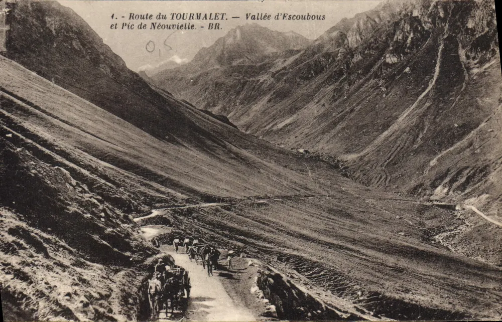 Route du Tourmalet — Vallée d'Escoubous und Pic de Néouvielle — BR - Vorderseite