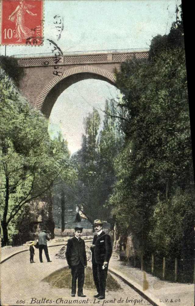 Bultes-Chaumont — O ponte de tijolos — L.V. & Cie, n°696 - Frente