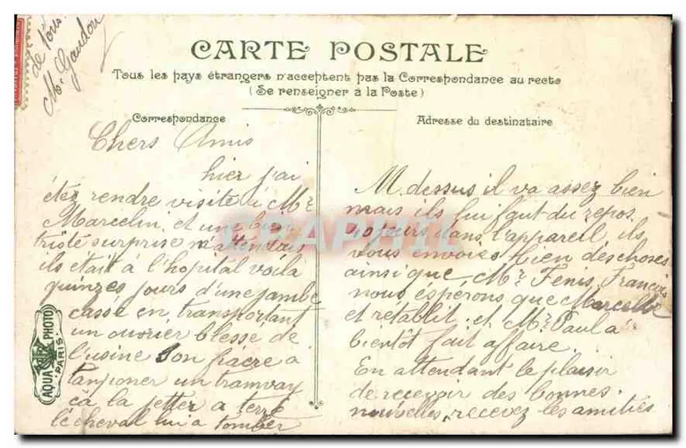 Bultes-Chaumont — O ponte de tijolos — L.V. & Cie, n°696 - Verso