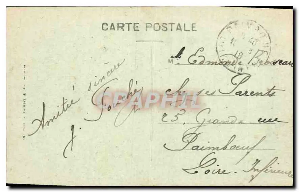 Tours (Loira, lado Oeste) — Vista general y el Loira — A.P. - Reverso