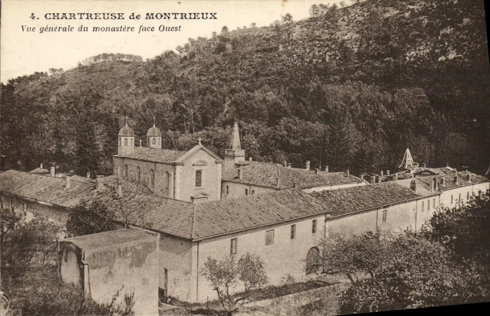 Chartreuse de Montrieux — Allgemeiner Blick auf das Kloster im Westen — Edition F. Dnac et Cie Marseille - Vorderseite