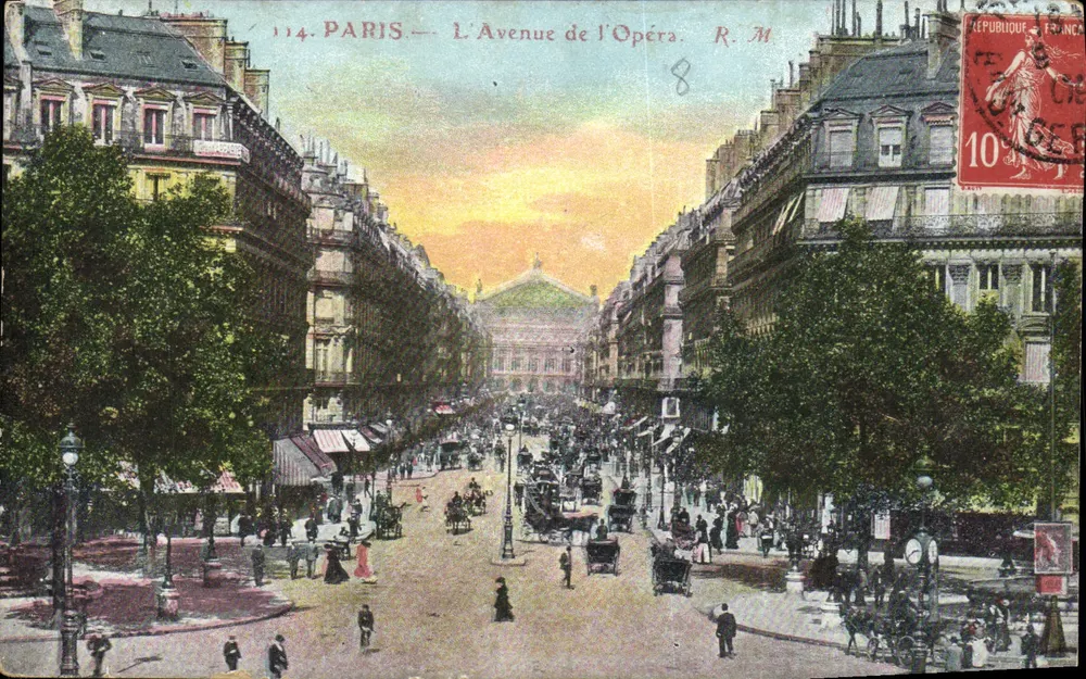 Paris — A Avenida da Ópera — R. M. n°114 - Frente