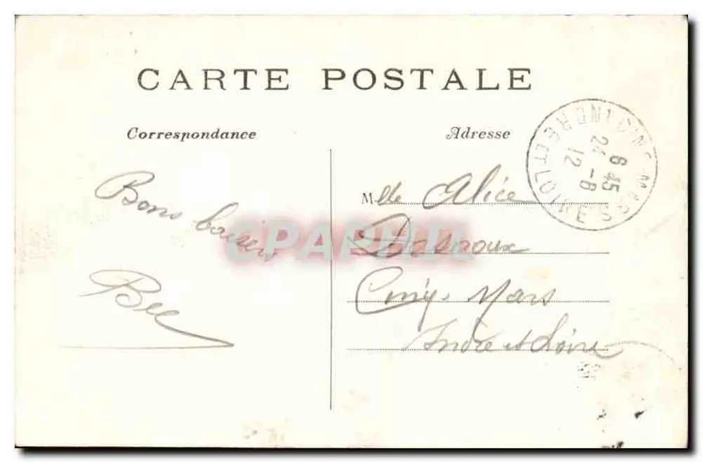 Paris (1. Arrondissement) — Place du Carrousel — Pavillon Richelieu und Statue Gambetta — C. M. n°300 - Rückseite