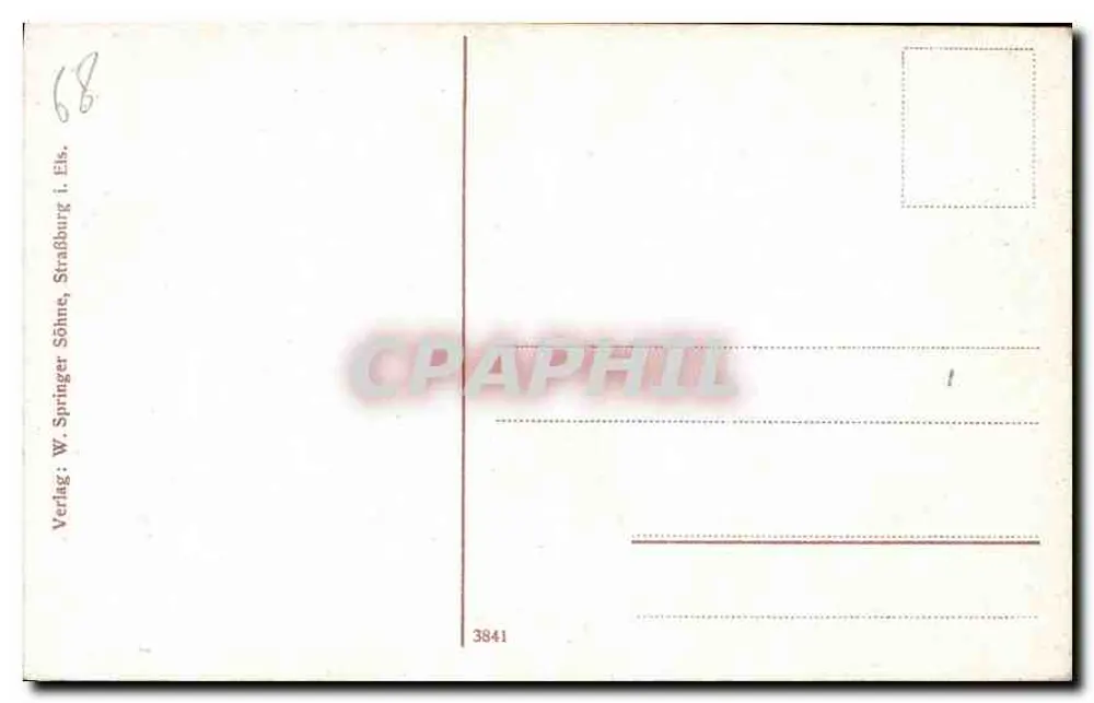 Colmar i. Els. Kopfhaus — Casa Kopf — editor W. Springer, Strasbourg, Söhne - Verso