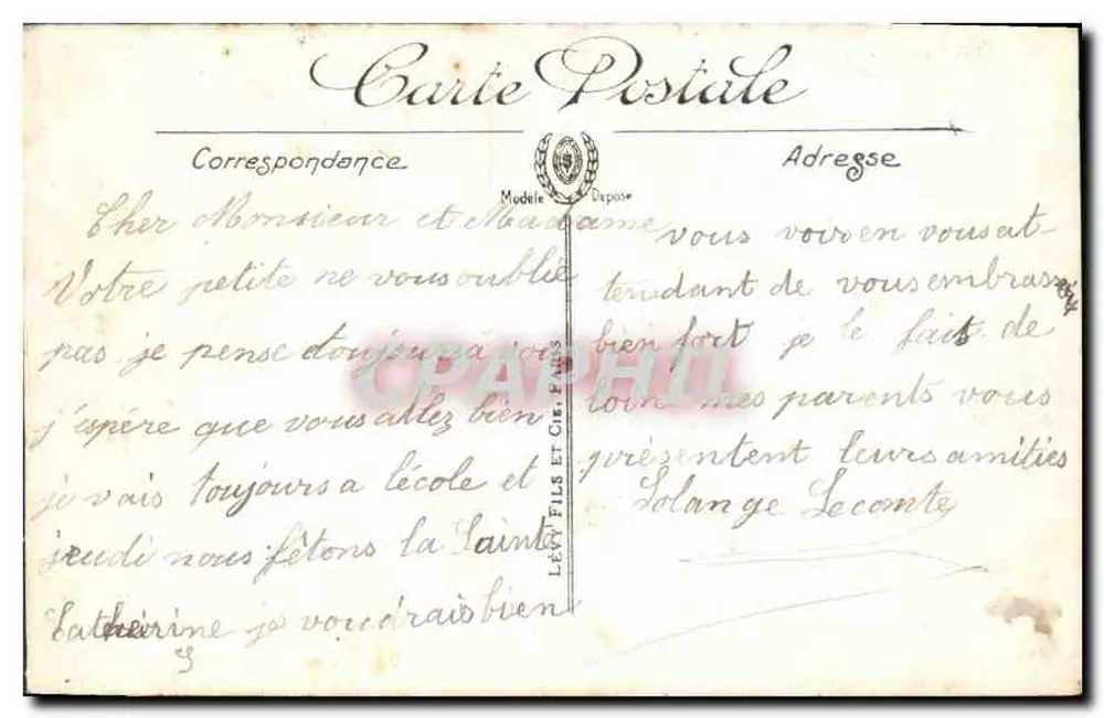 Innenansicht der Basilika des Heiligen Herzens von Montmartre — Paris — Gelange — LL. - Rückseite