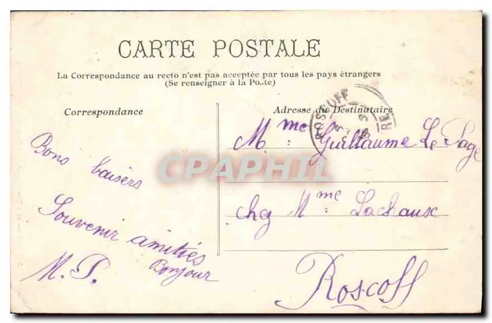 Tumba de M. Ponsbausier — Igreja de São Nicolau — Roscass - Verso